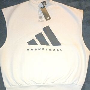 Adidas White Graphic Top
